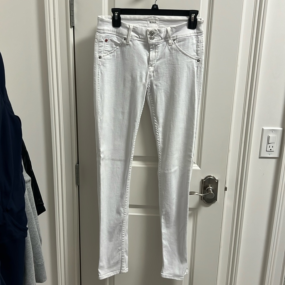 Hudson white jeans